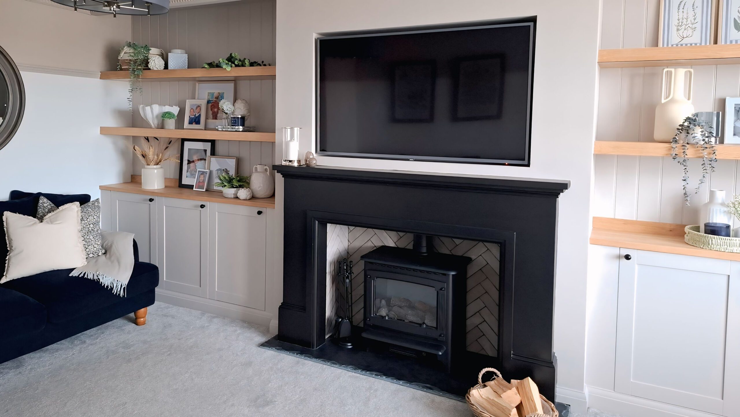 traditional modern twist lounge