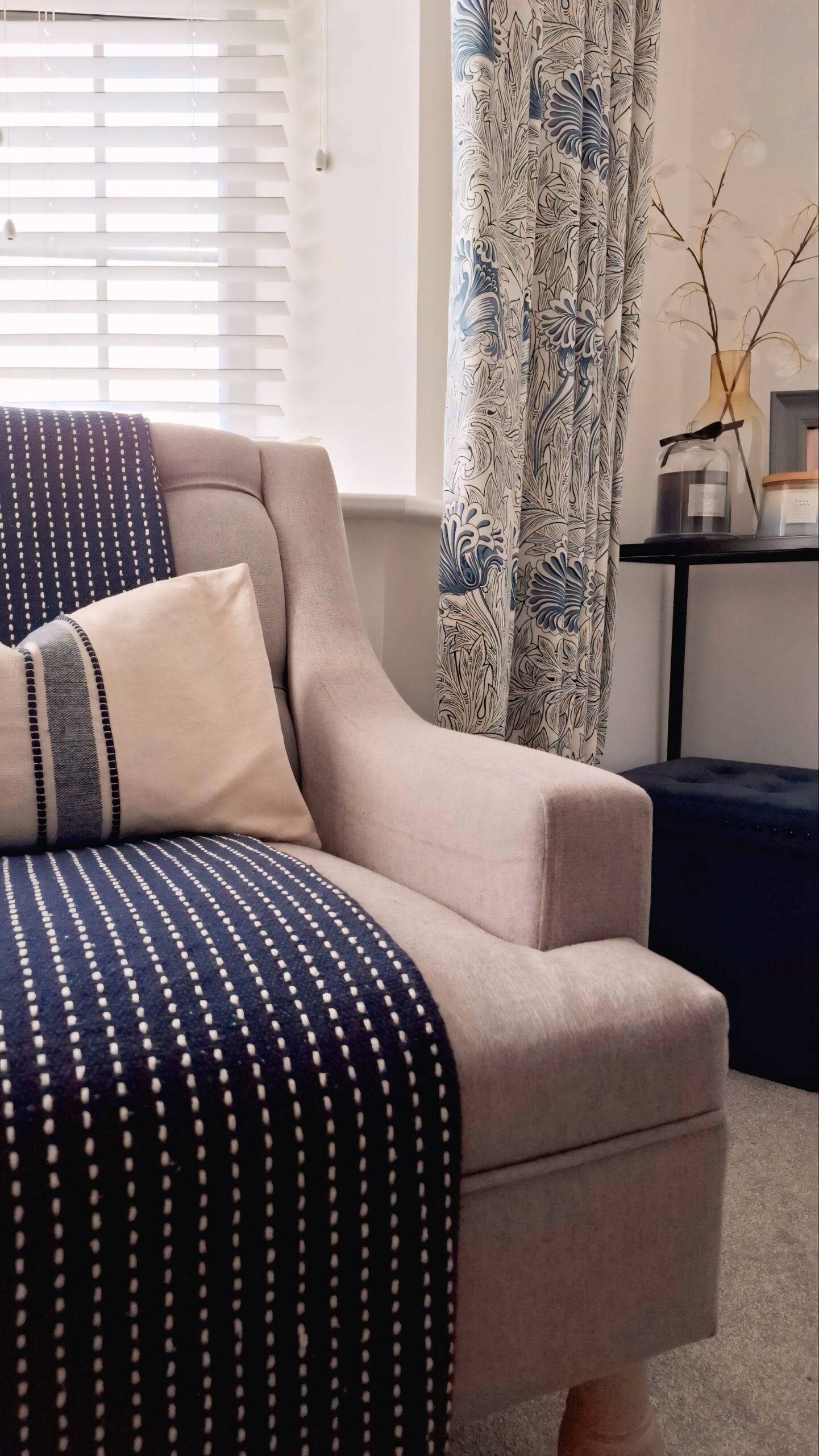 Close up of lounge design